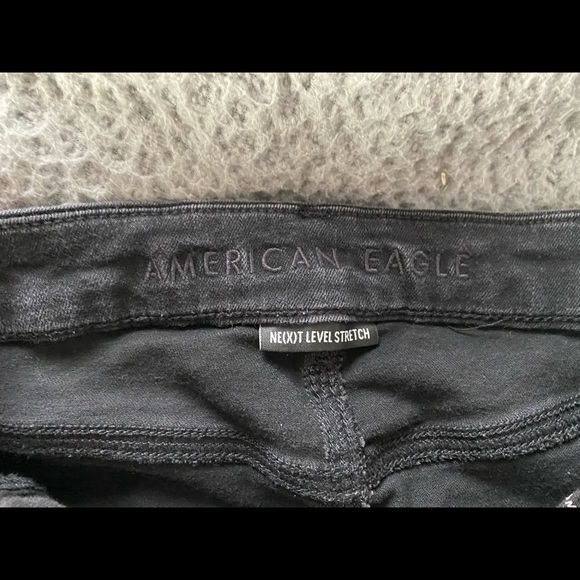 American Eagle black ripped skinny jeans - Picture 4 of 4